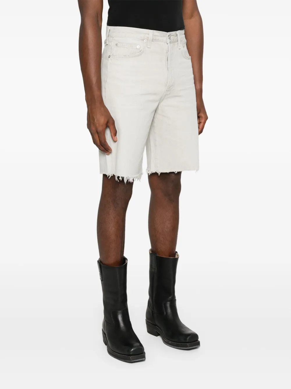 AGOLDE Katoenen shorts Grijs