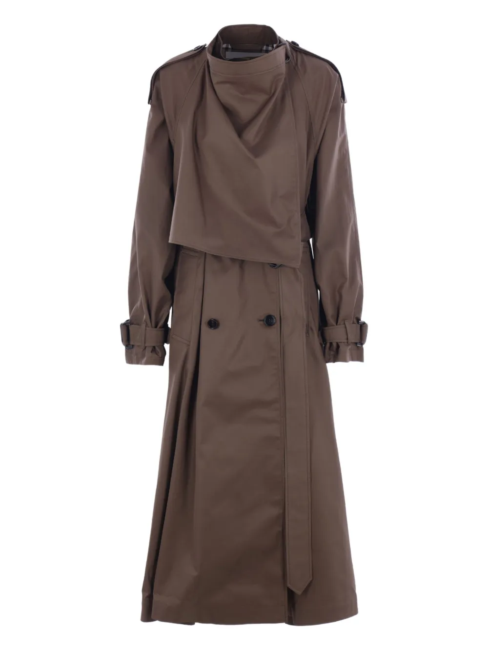 Burberry double-breasted buckle-cuff trench coat Bruin