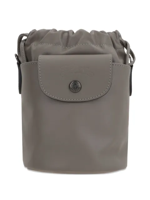 Longchamp Le Pliage Xtra XS drawstring leather cross body bag