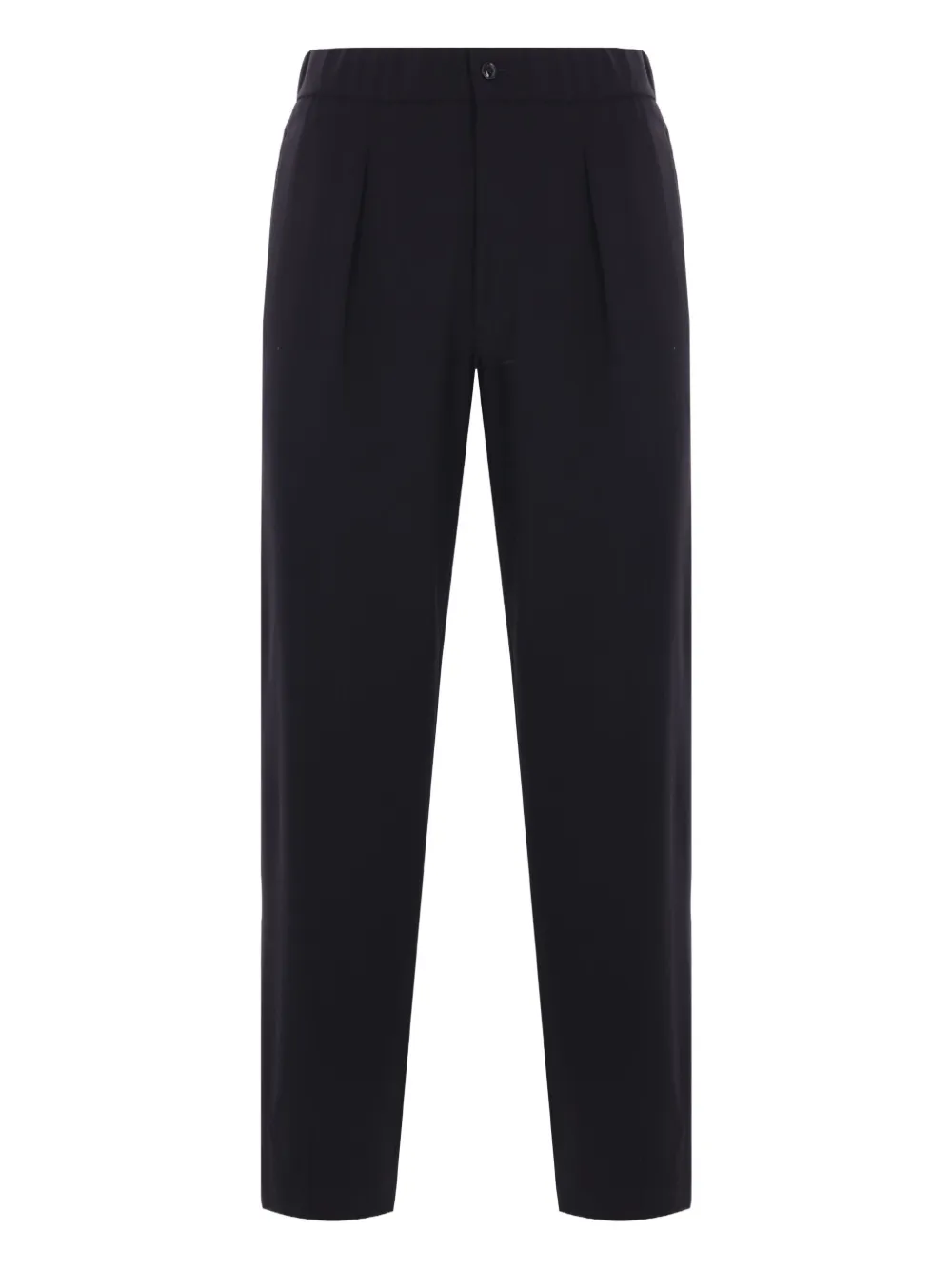 Giorgio Armani pleated elasticated-waist trousers Zwart