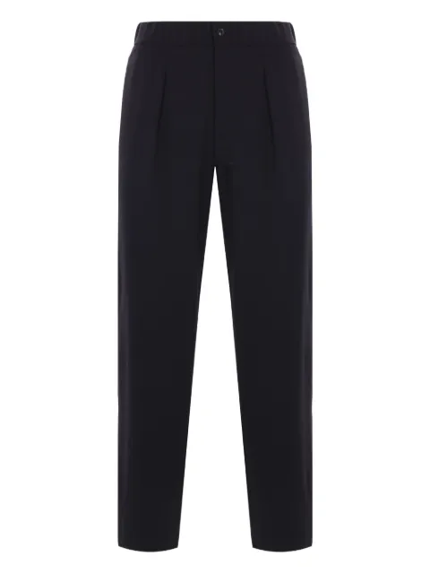 Giorgio Armani pleated elasticated-waist trousers