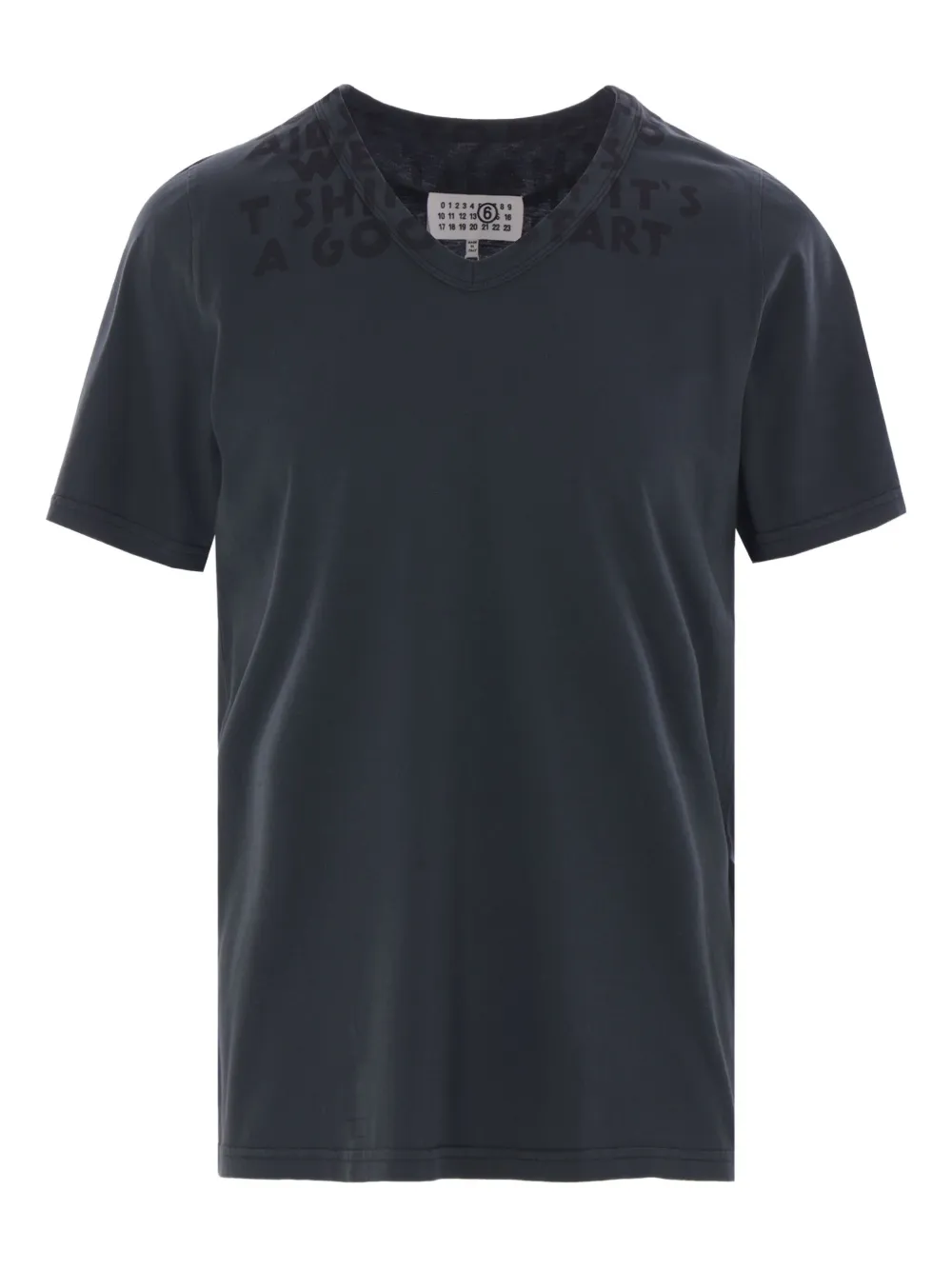 MM6 Maison Margiela T-shirt met print Zwart