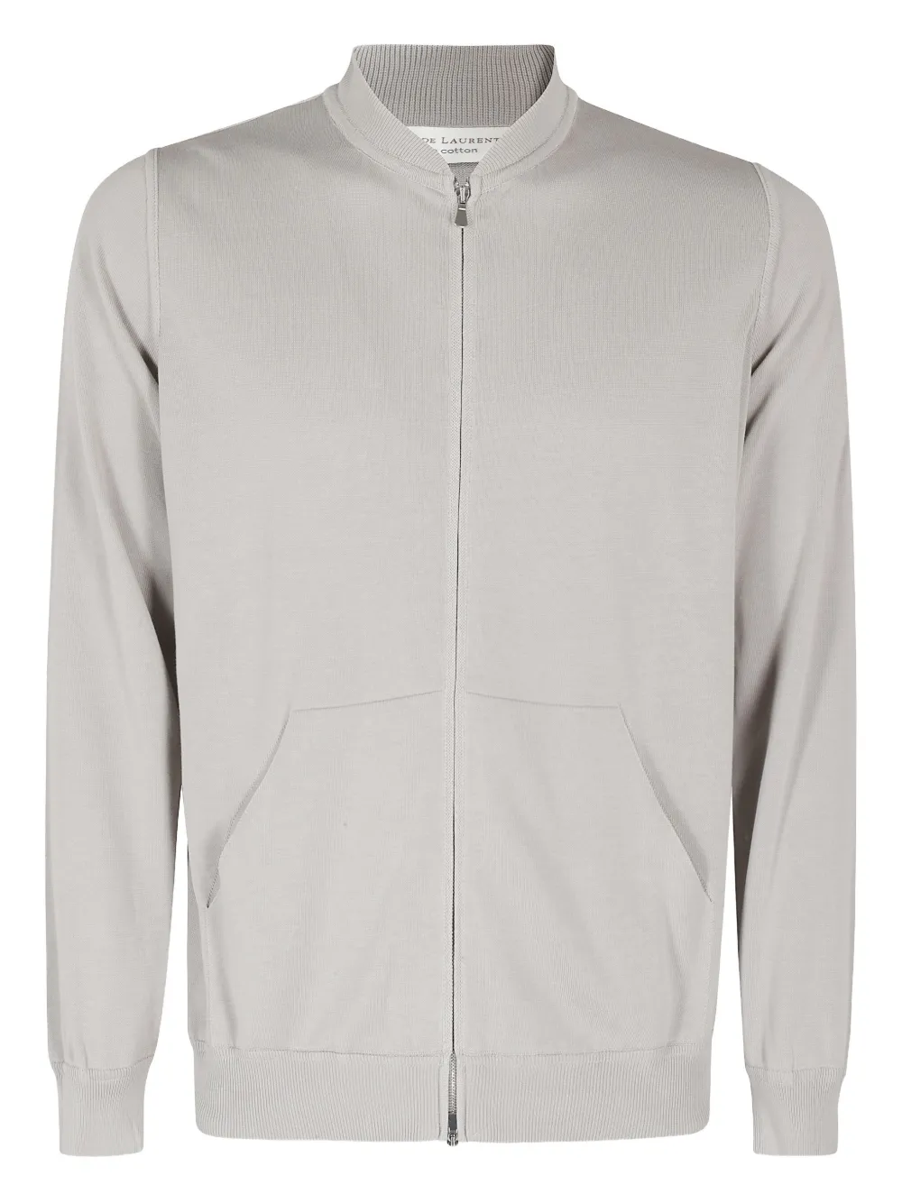 Filippo De Laurentiis zip-up stand-collar cardigan | Grey | Image 1
