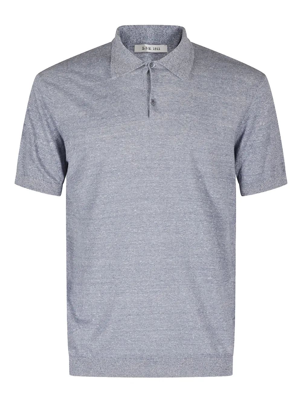 mélange short-sleeve polo shirt