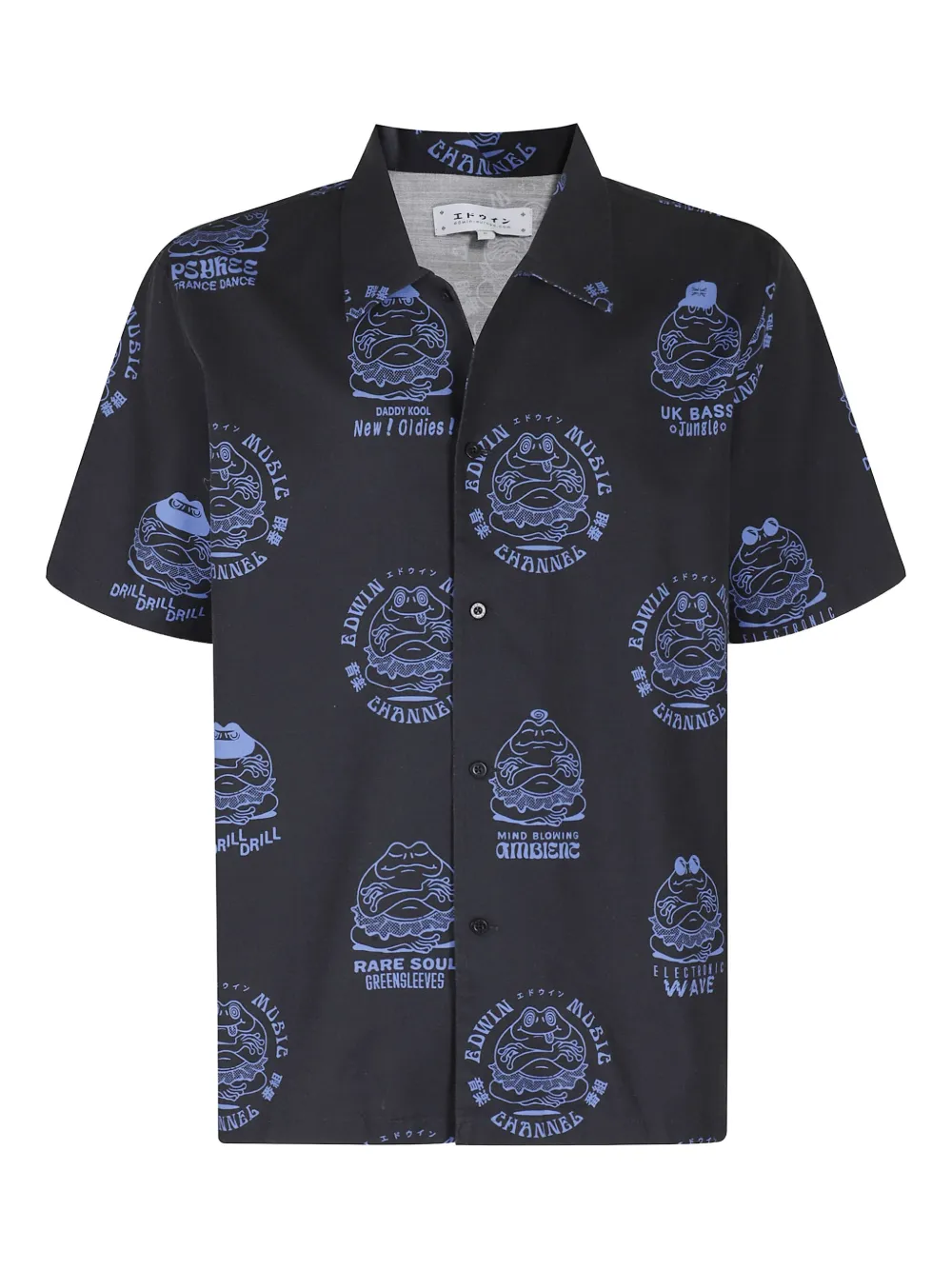Edwin EMC graphic-print short-sleeve shirt | negro | Image 1