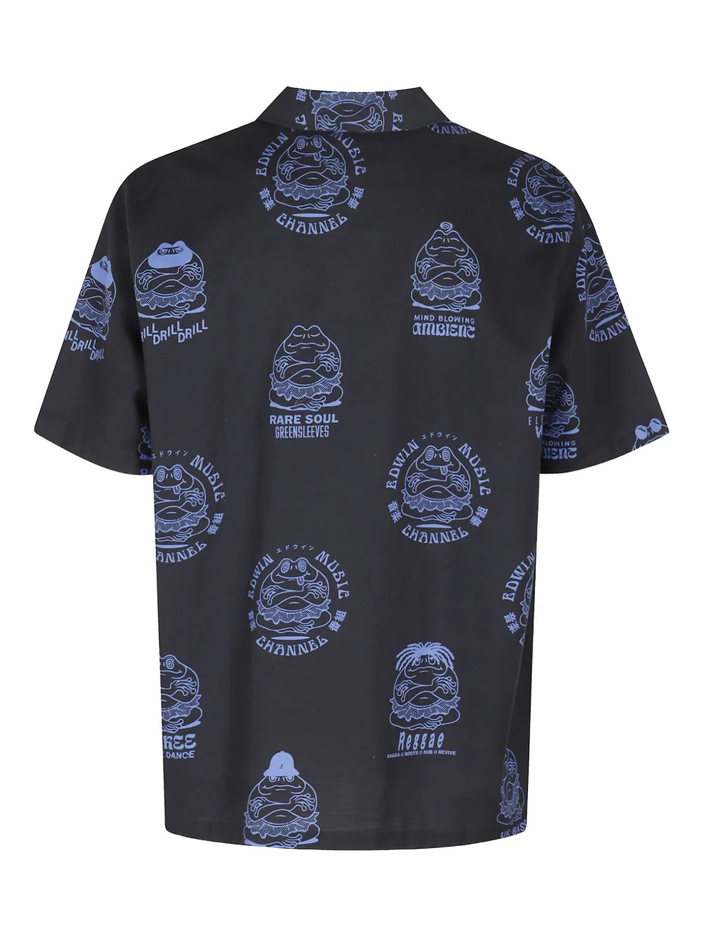 Edwin EMC graphic-print short-sleeve shirt - Zwart