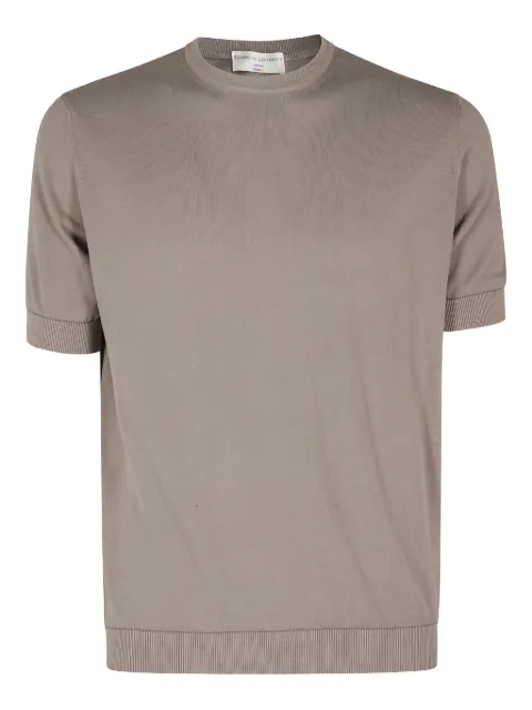 Filippo De Laurentiis short-sleeve ribbed-knit top