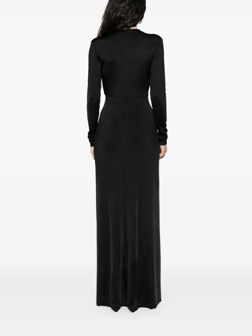 Shop Victoria Beckham Long-sleeved Maxi Dress