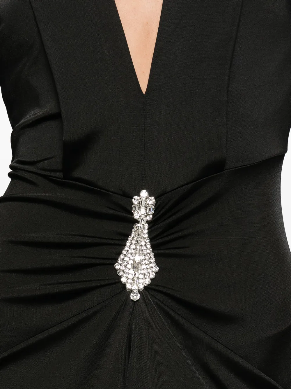Shop Victoria Beckham Long-sleeved Maxi Dress