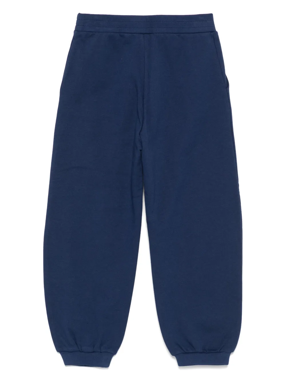 Fendi Kids embroidered-logo trousers Blauw