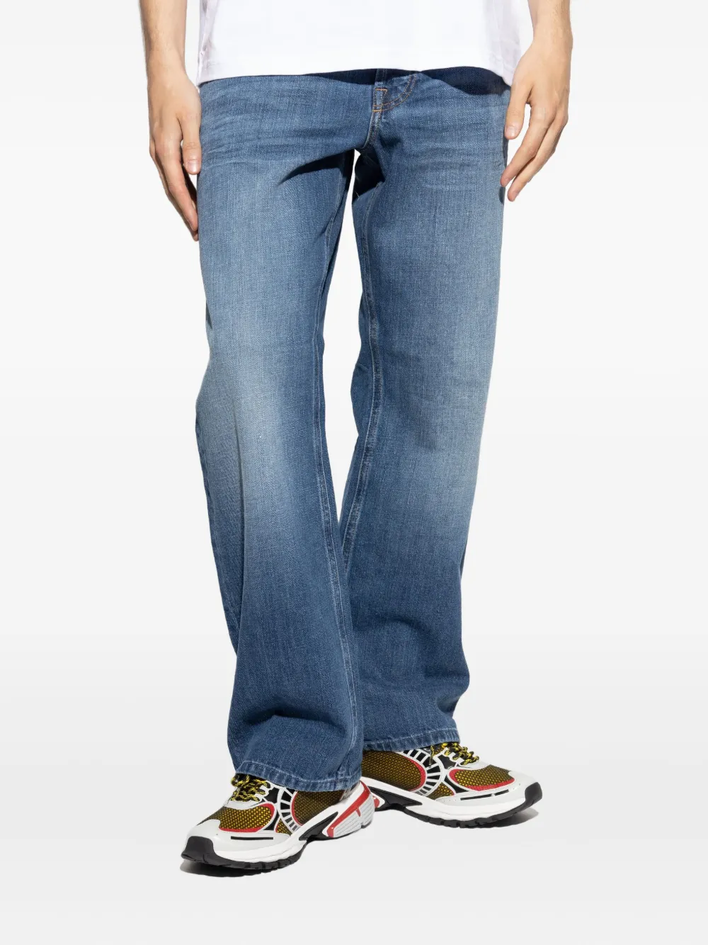 Diesel 1980 D-Eeeper ruimvallende jeans Blauw
