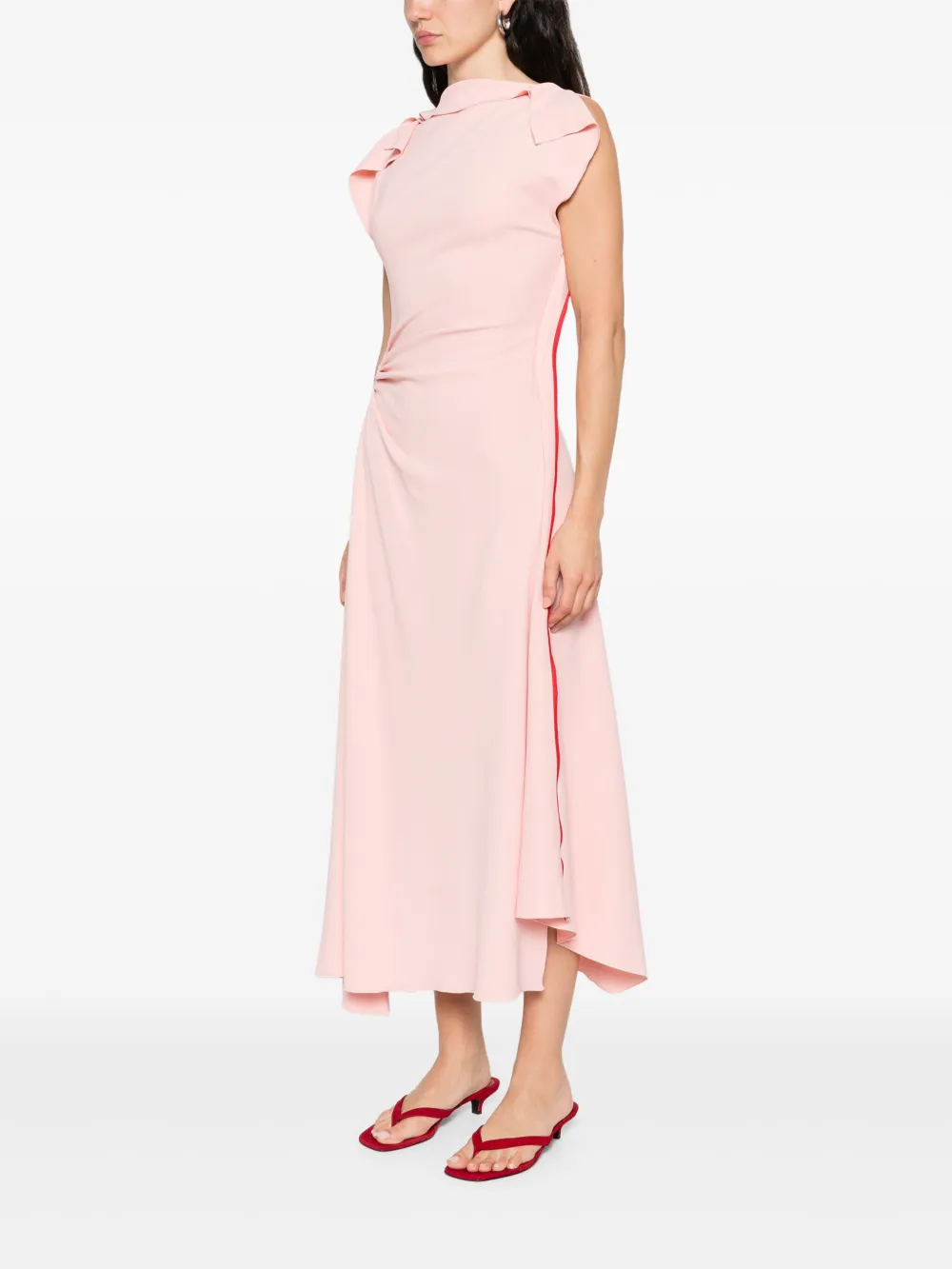 Shop Victoria Beckham Gathered Dress
