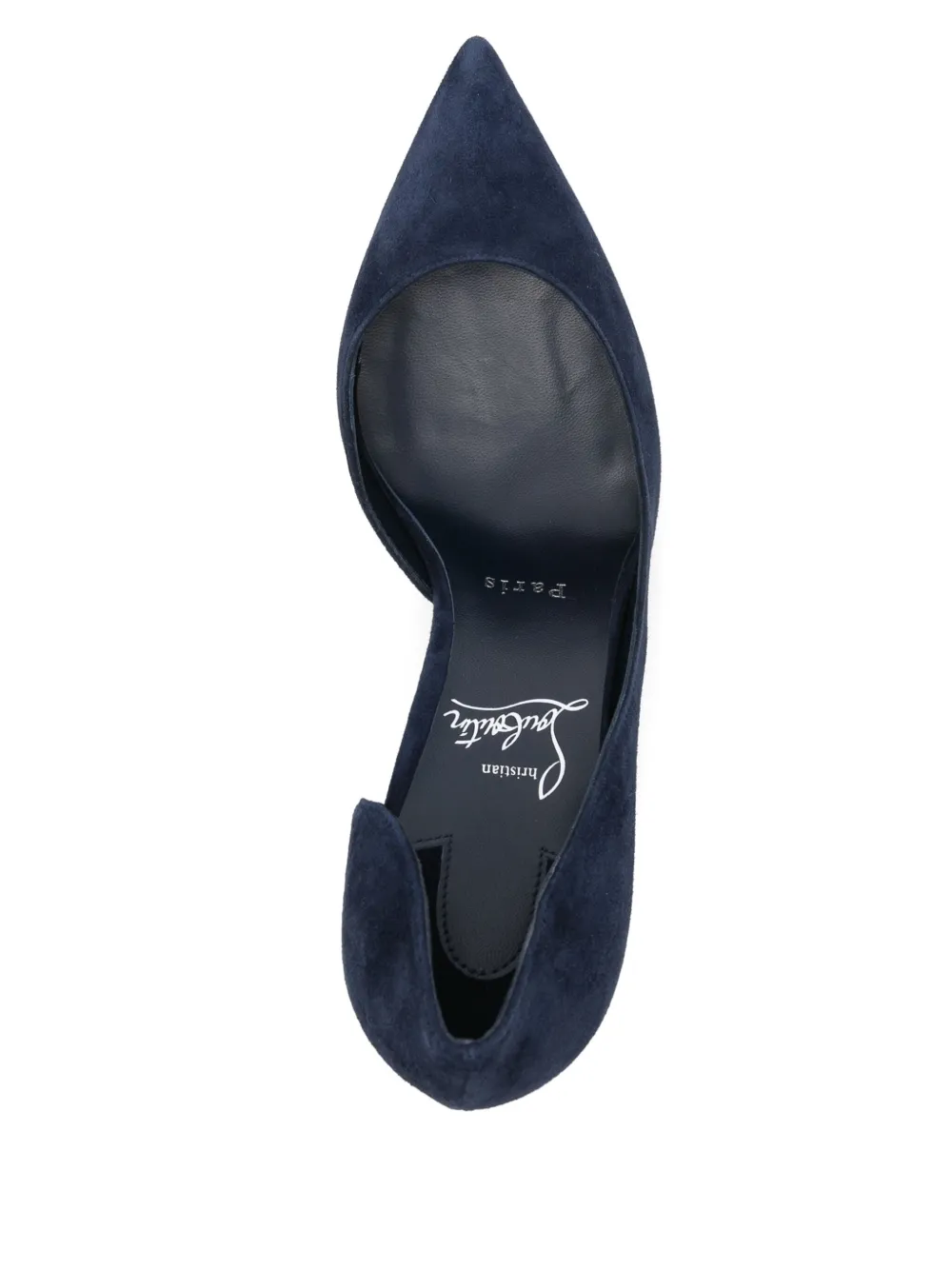 新品Christian Louboutin ブルー ハイヒール Christian Louboutin Blue Glitter Spiked Pointed Toe Heels 7.5US