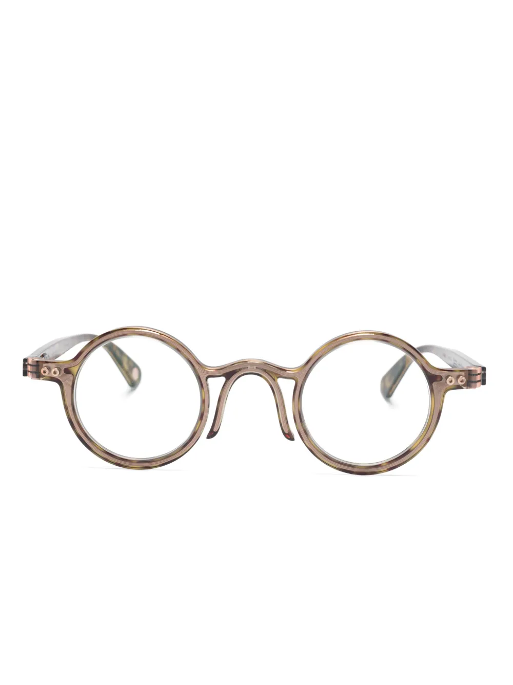 Etnia Barcelona Bril met rond montuur Bruin