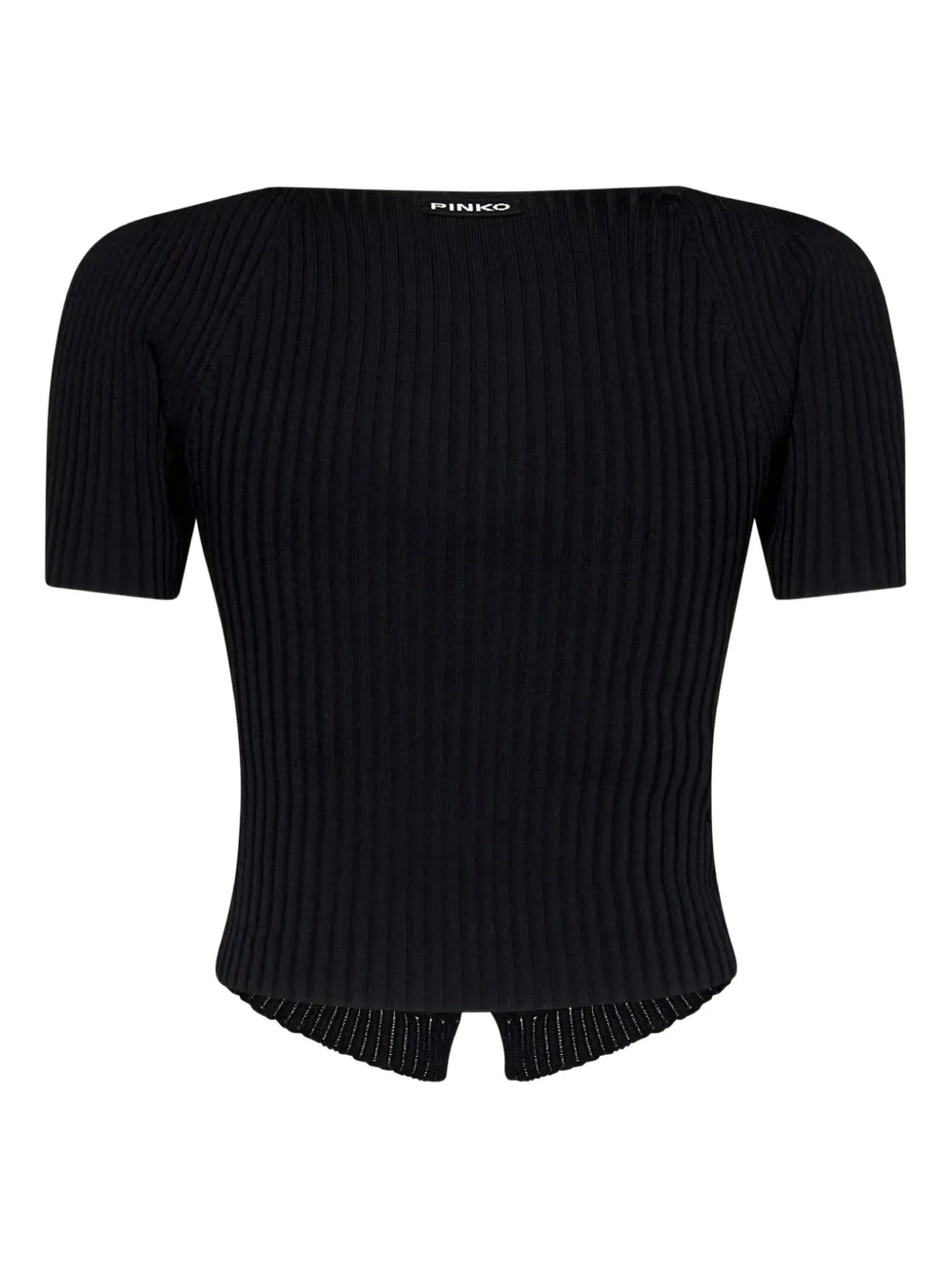 PINKO ribbed T-shirt Zwart