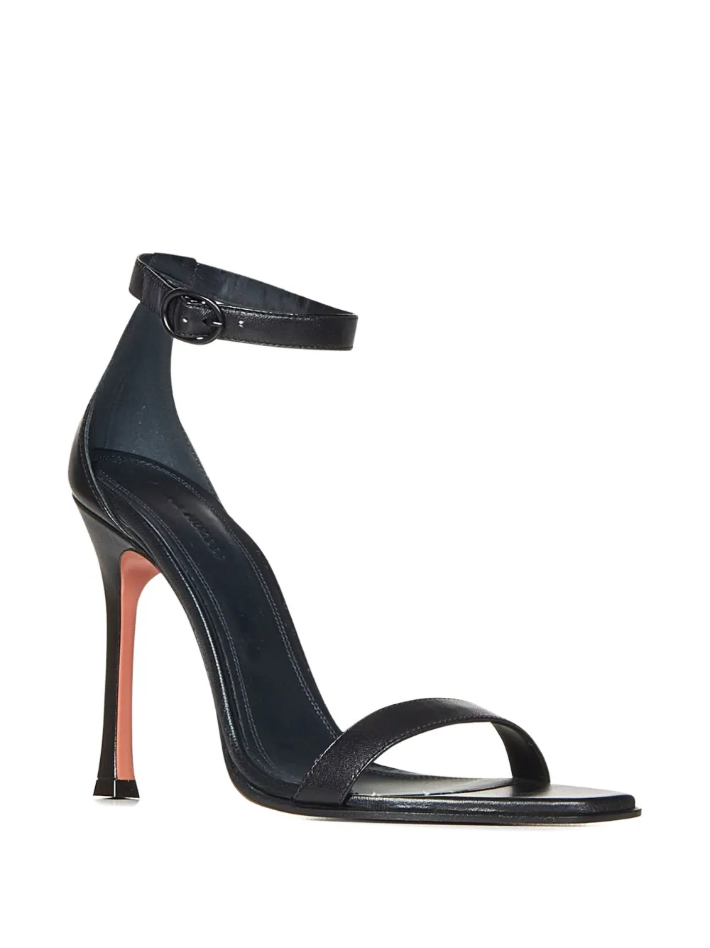 Amina Muaddi 105mm Kim strappy stiletto sandals Black