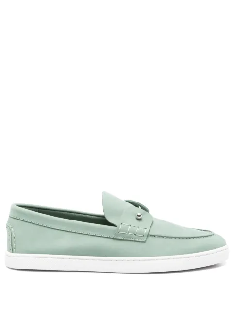 Christian Louboutin suede boat shoes