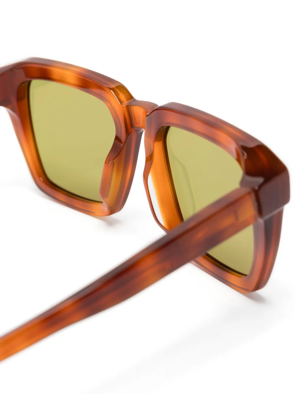 Mykita Zonnebril met vierkant montuur Bruin