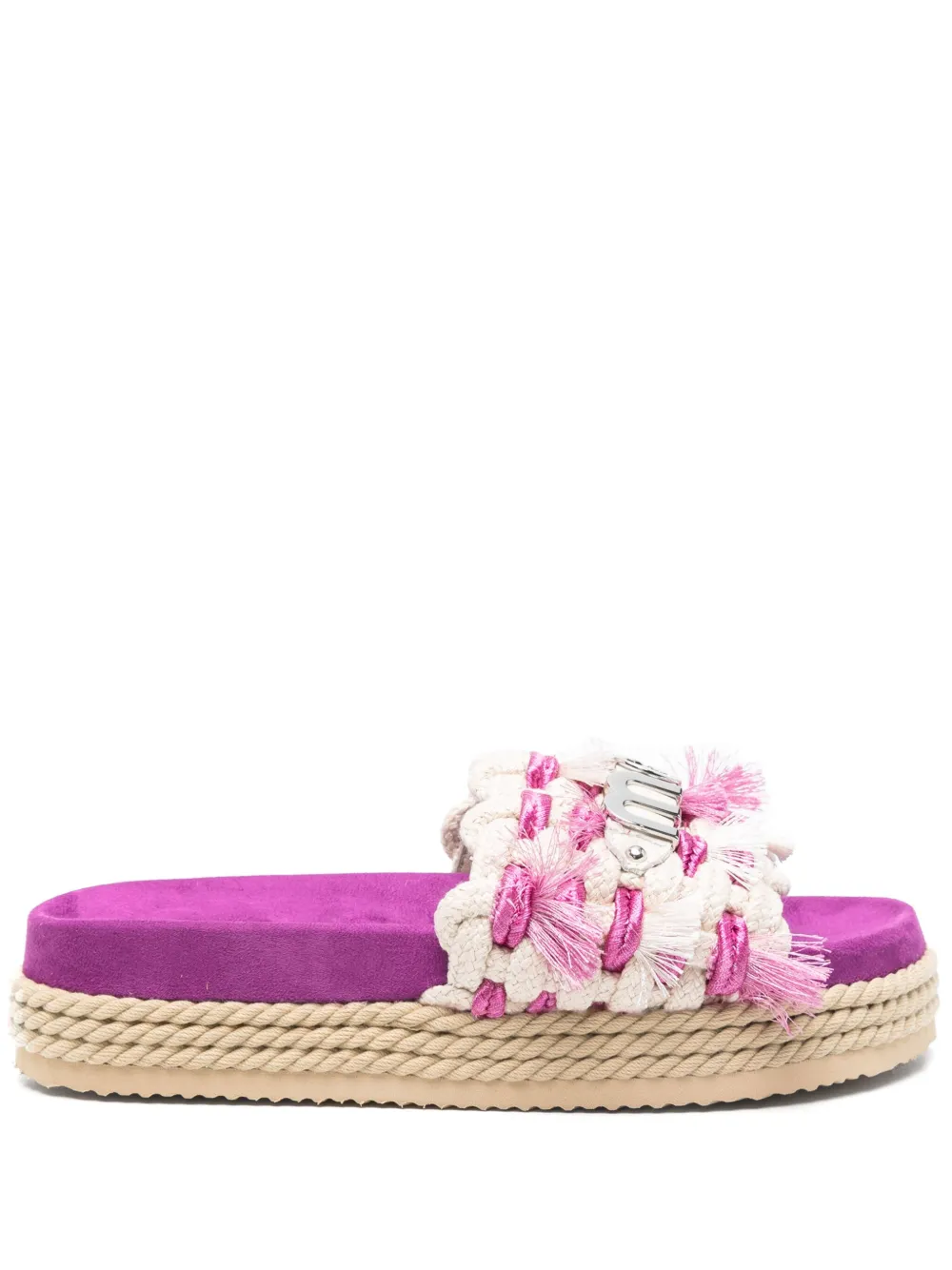 Mou Monoband sandals Purple
