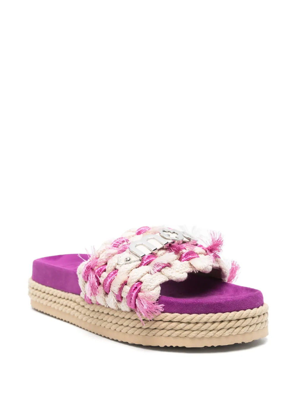 Mou Monoband sandals Purple