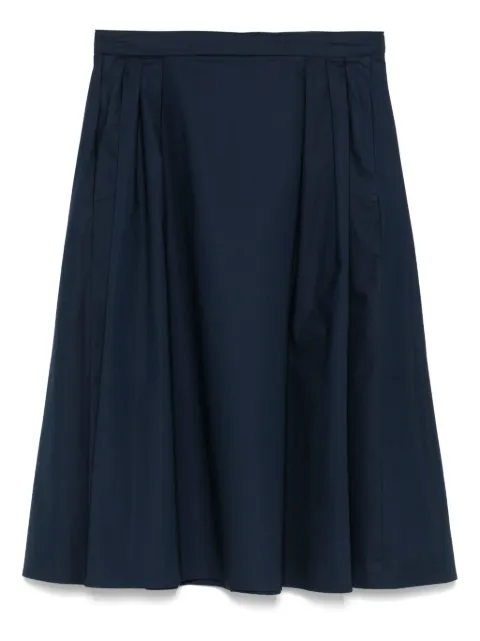 Merci pleat-detail midi skirt