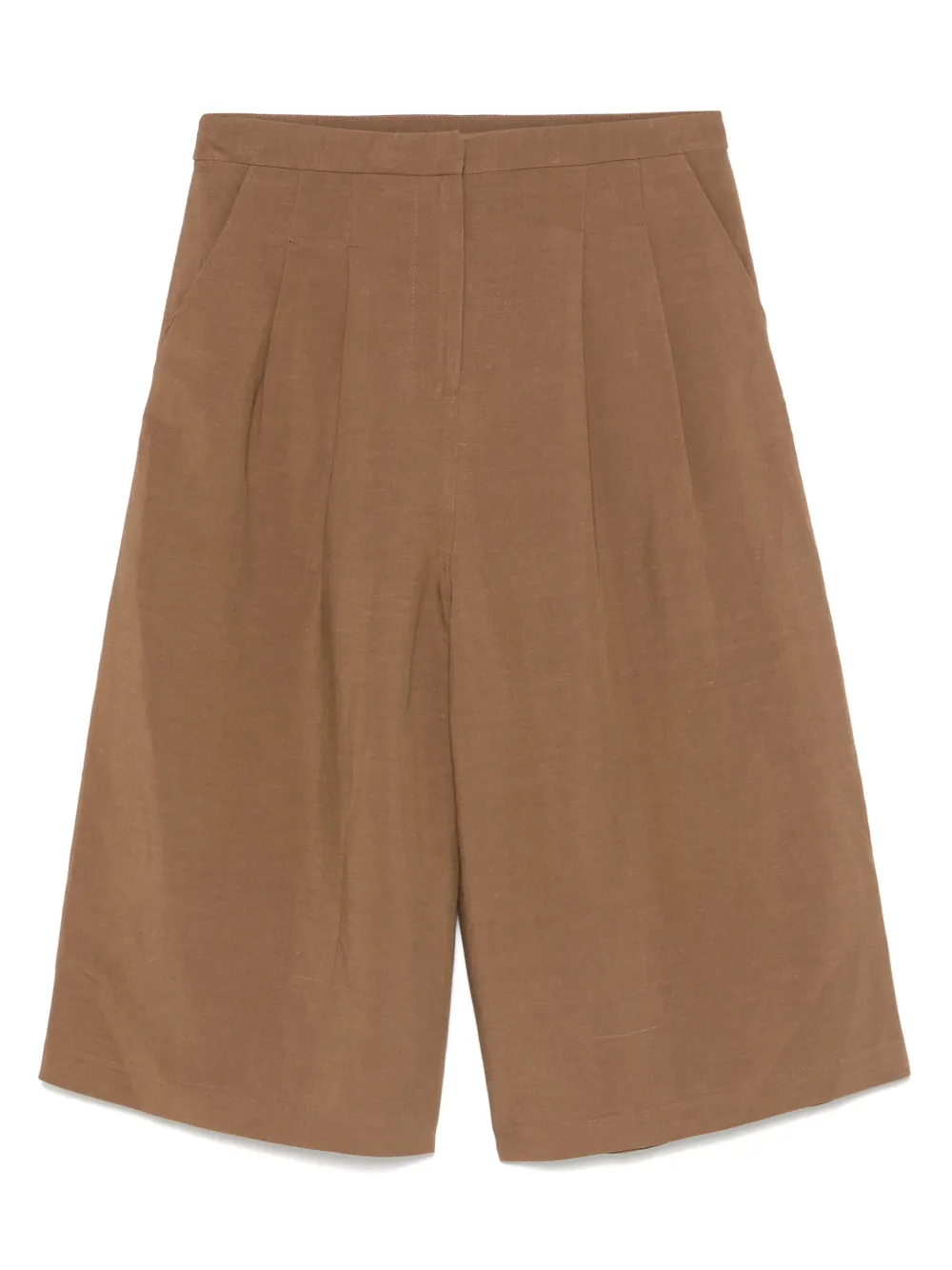 pleat-detail trousers