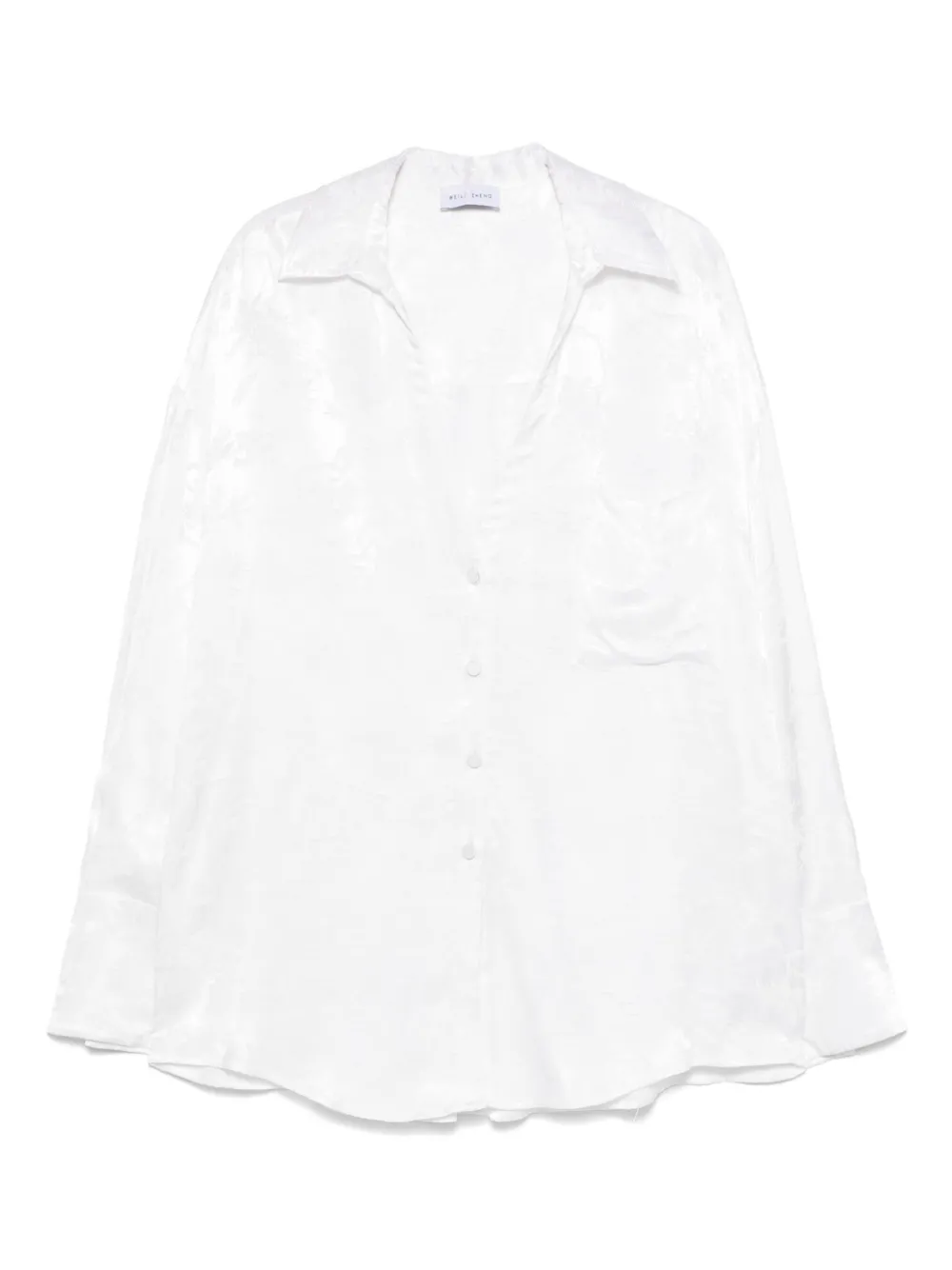 Weili Zheng floral-jacquard shirt | White | Image 1