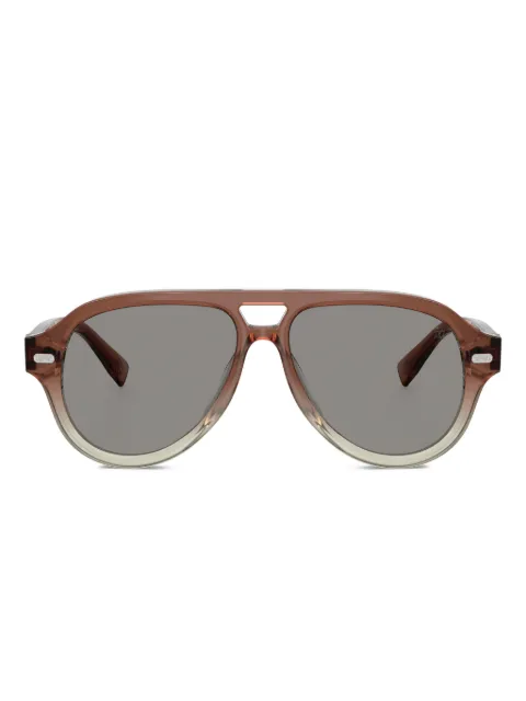 Brunello Cucinelli logo-print sunglasses
