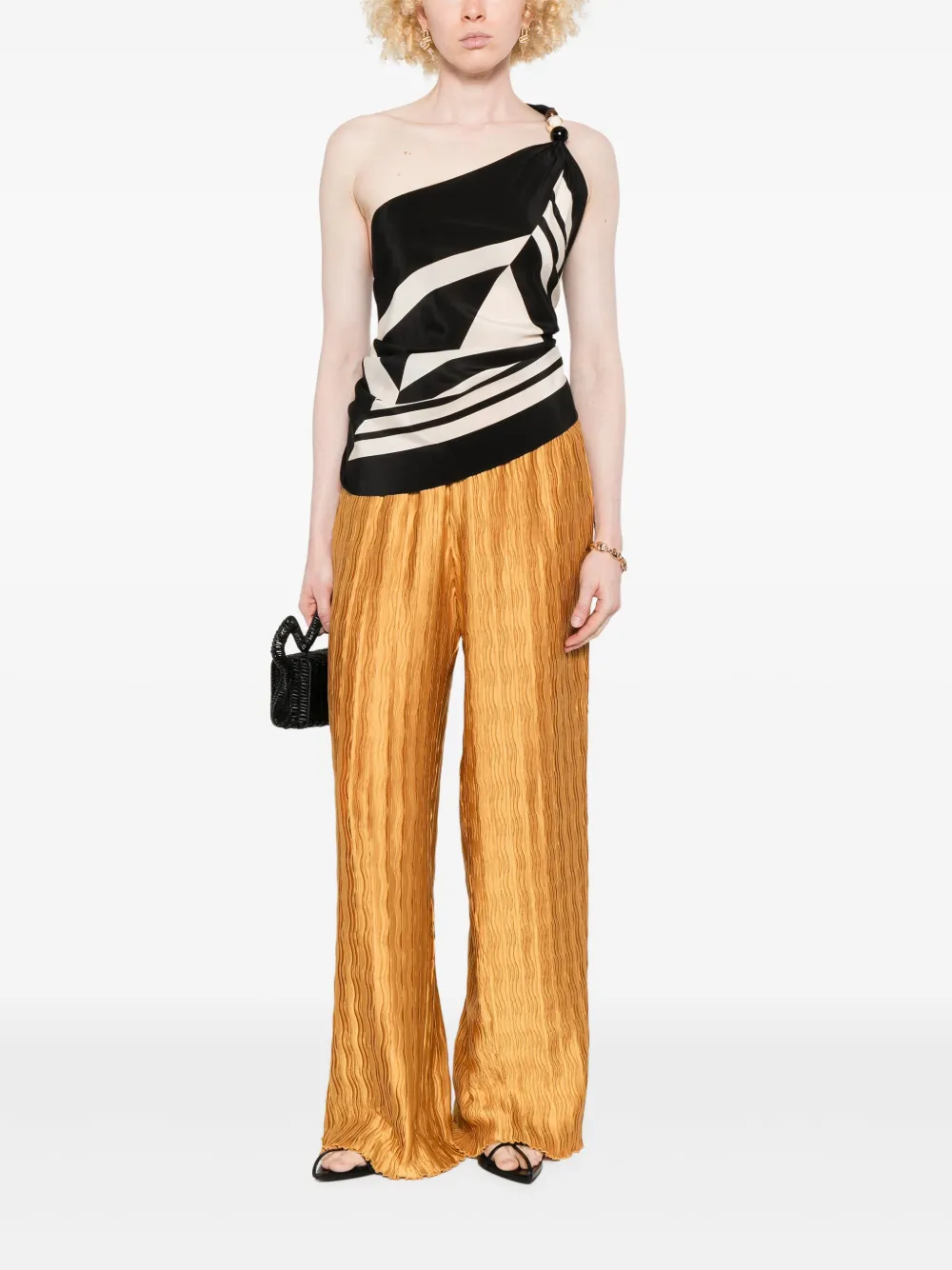 Weili Zheng plissé-detailed pants | Straight-Leg Pants | Image 2