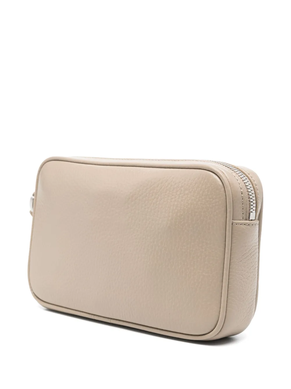 Emporio Armani Leren clutch - Beige