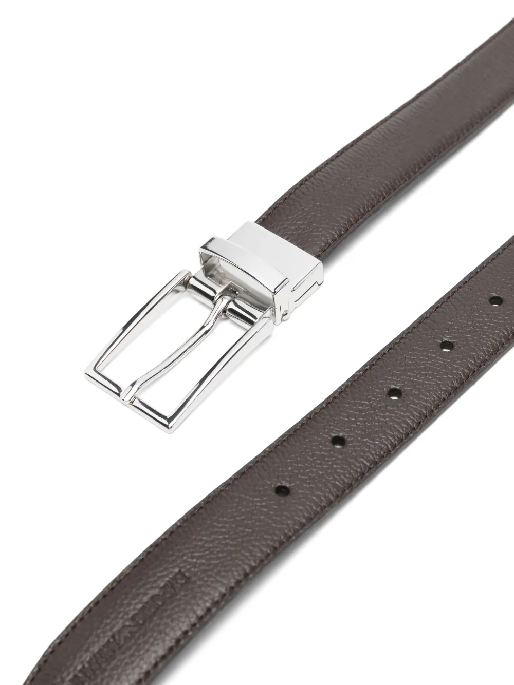 Emporio Armani Leren riem - Bruin