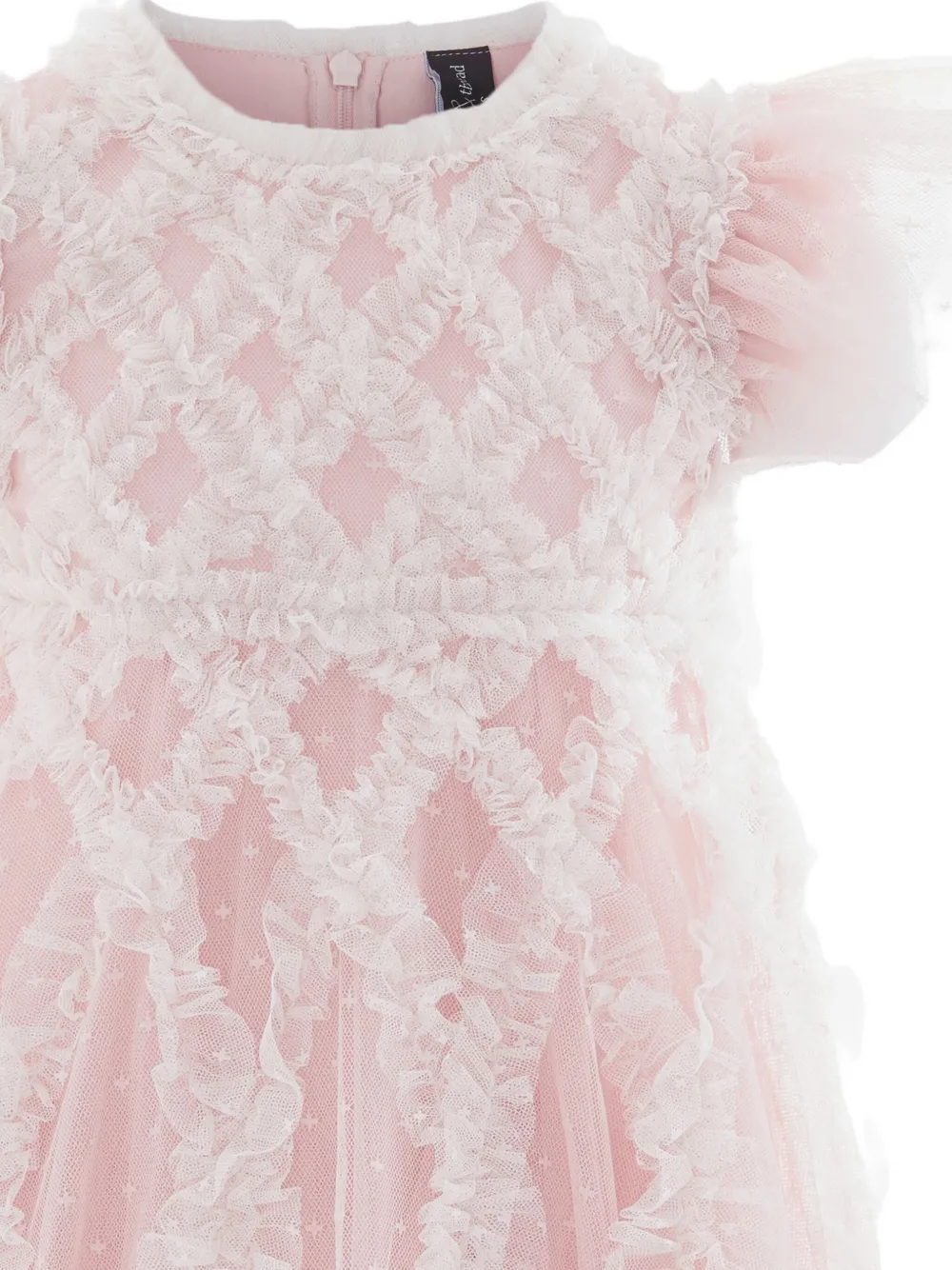 NEEDLE & THREAD KIDS Tulen jurk Roze