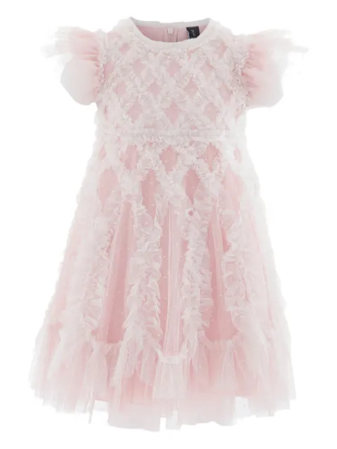 NEEDLE & THREAD KIDS ruffled tulle dress