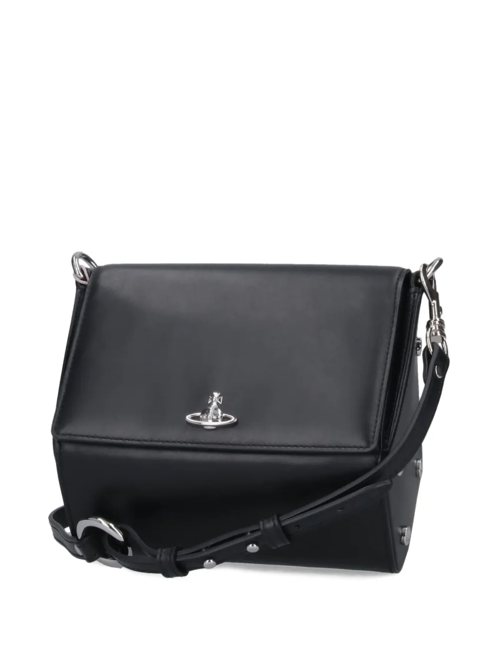 Vivienne Westwood Schoudertas met Orb-plakkaat Zwart