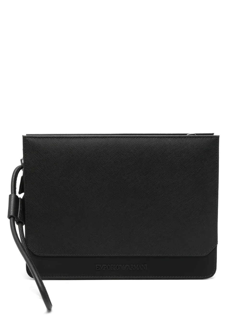 Emporio Armani Toilettas met logo Zwart