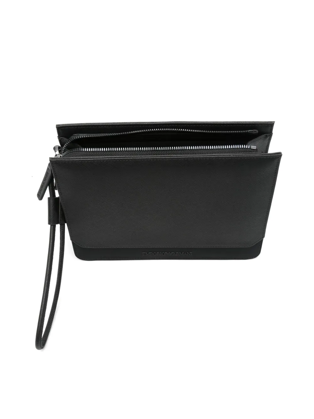 Emporio Armani Toilettas met logo Zwart