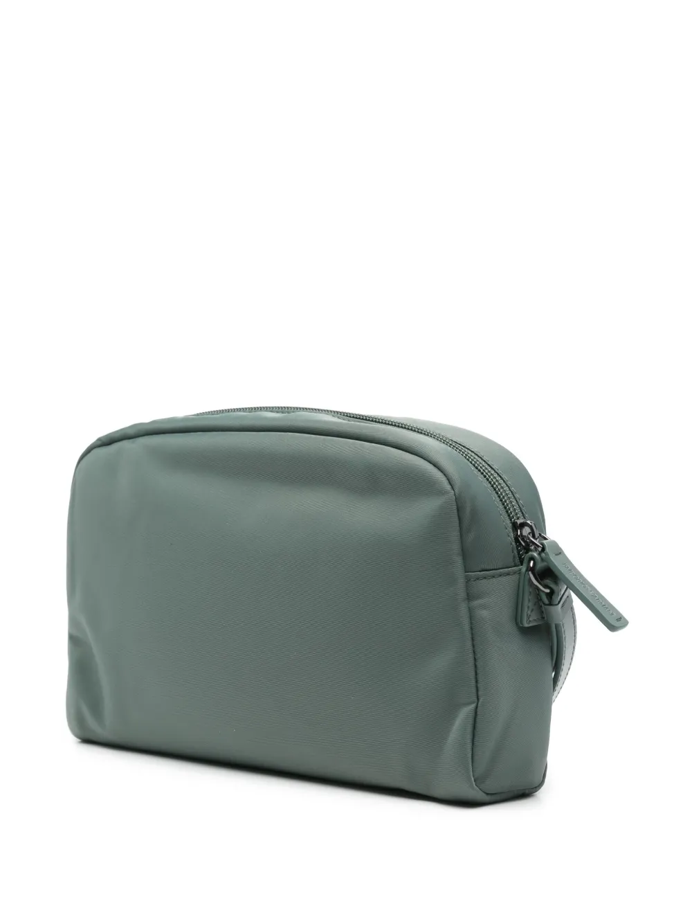 Emporio Armani Toilettas met logoplakkaat - Groen
