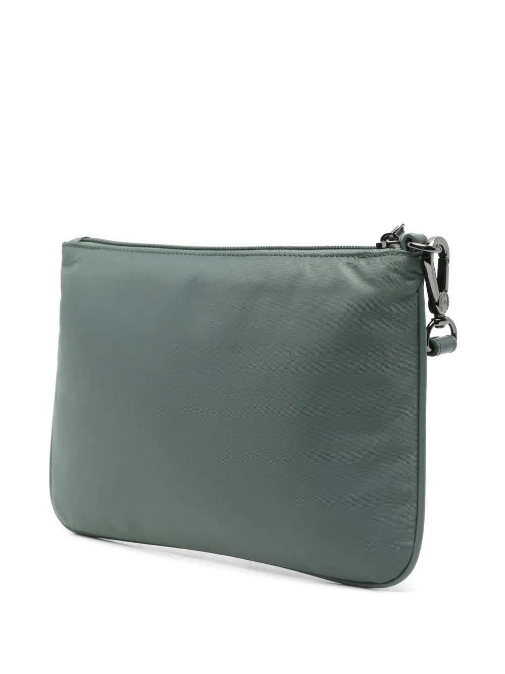 Emporio Armani Clutch met logoplakkaat Groen