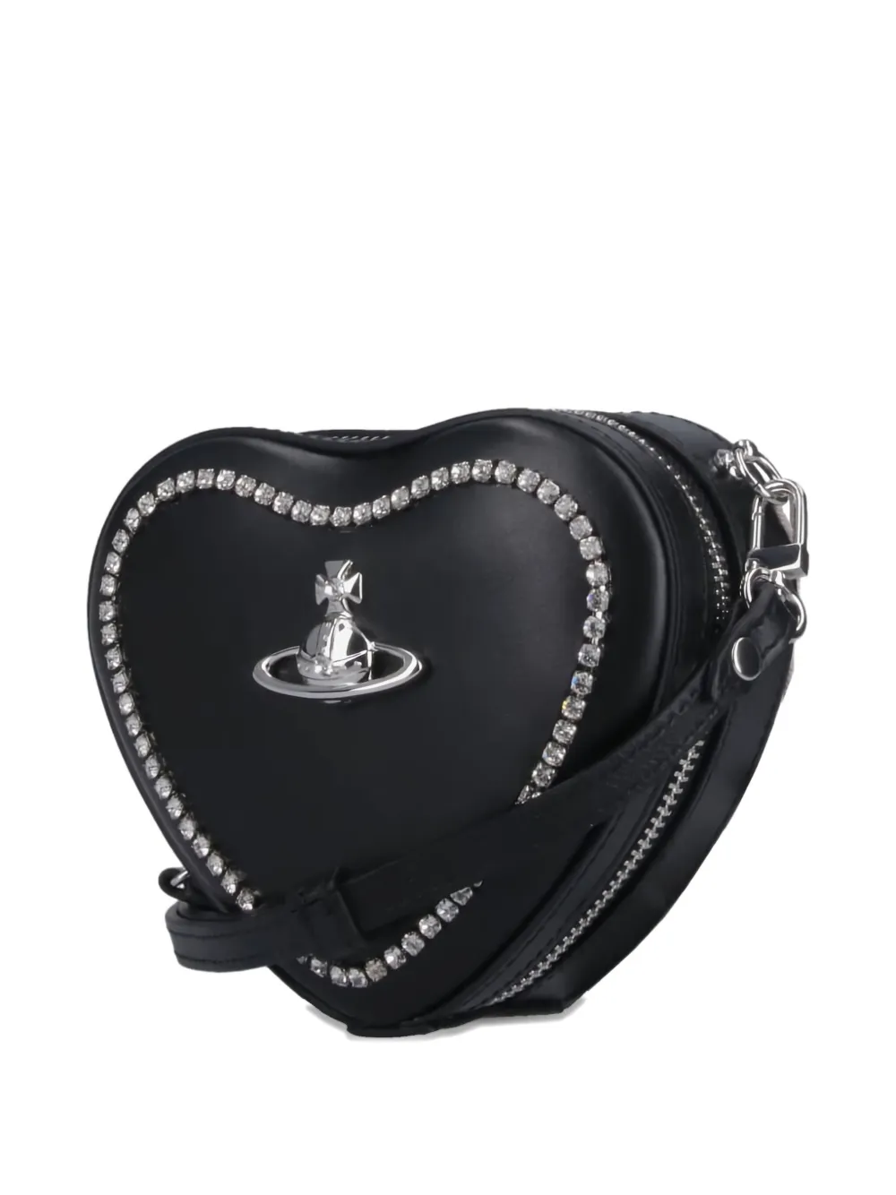 Vivienne Westwood Leren schoudertas Zwart
