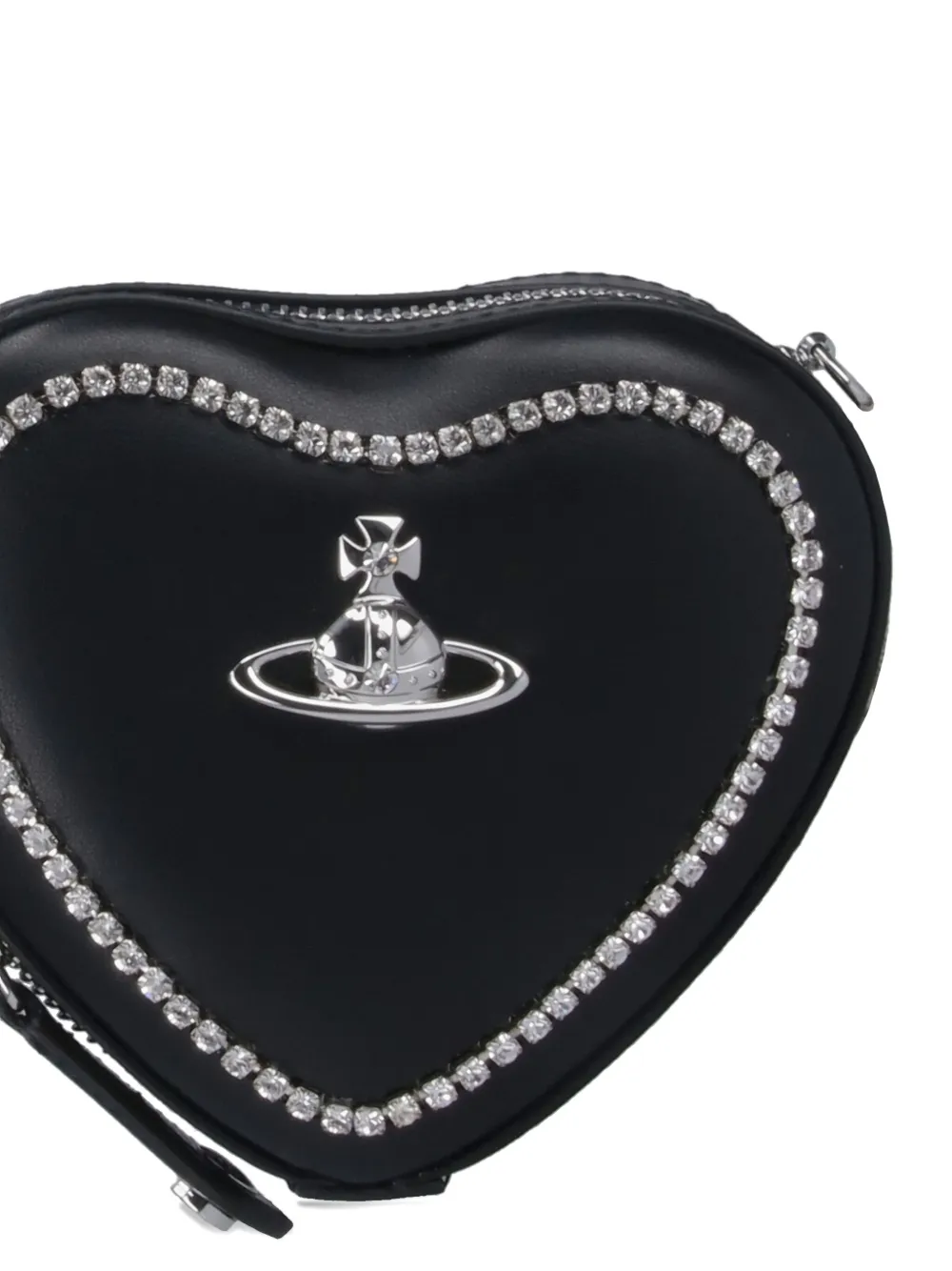 Vivienne Westwood Leren schoudertas Zwart