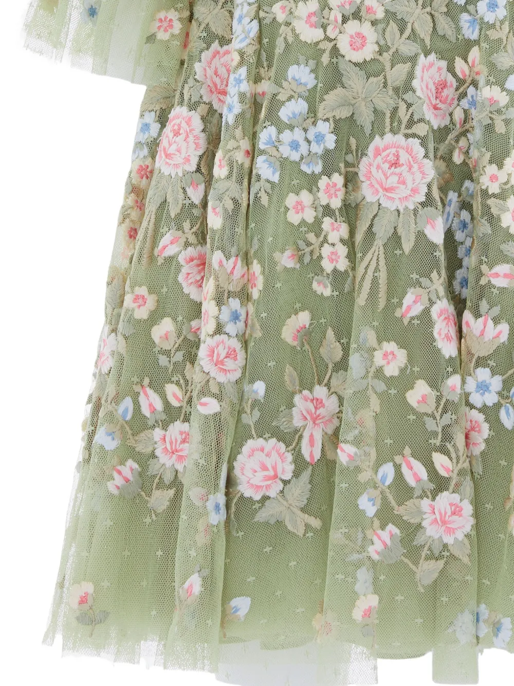NEEDLE & THREAD KIDS floral-embroidered tulle dress | Girls Party & Special Occasion Dresses | Image 2