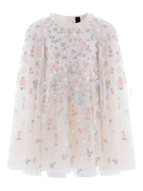 NEEDLE & THREAD KIDS floral-embroidered dress