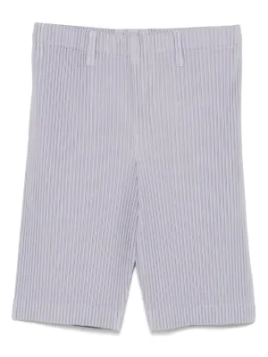 Homme Plissé Issey Miyake プリーツ ショートパンツ | グリーン