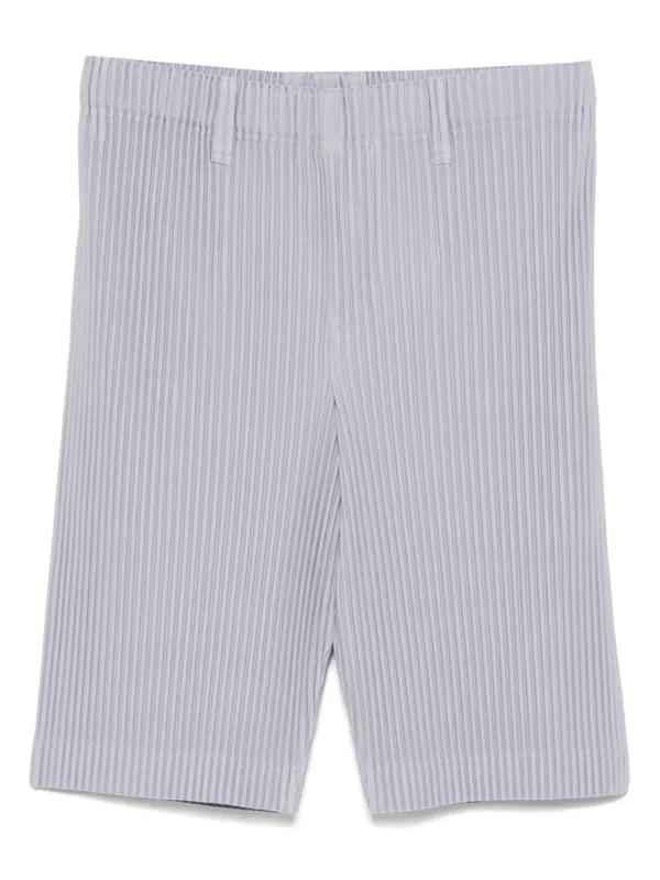 ISSEY MIYAKE イッセイミヤケ プリーツ ショーツ ショート パンツ Homme Plissé Issey Miyake プリーツ ショートパンツ | ブラック