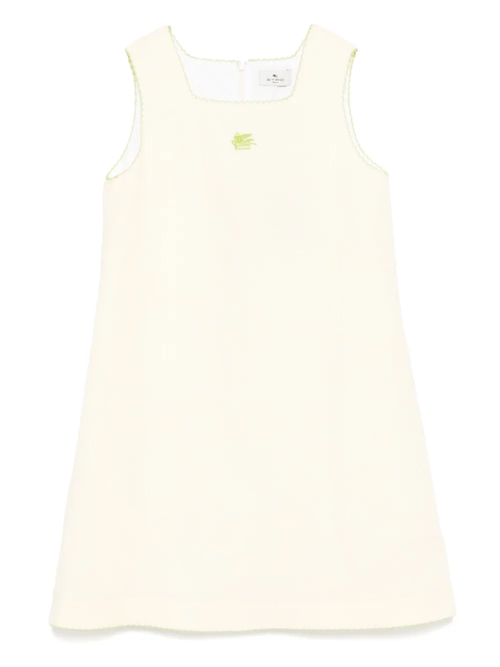 ETRO KIDS embroidered-logo dress Geel