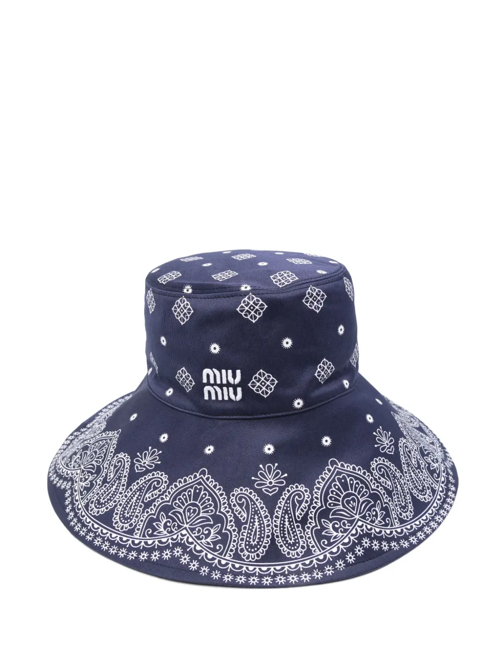 Miu Miu bandanamönstrad hatt | blå | Image 1