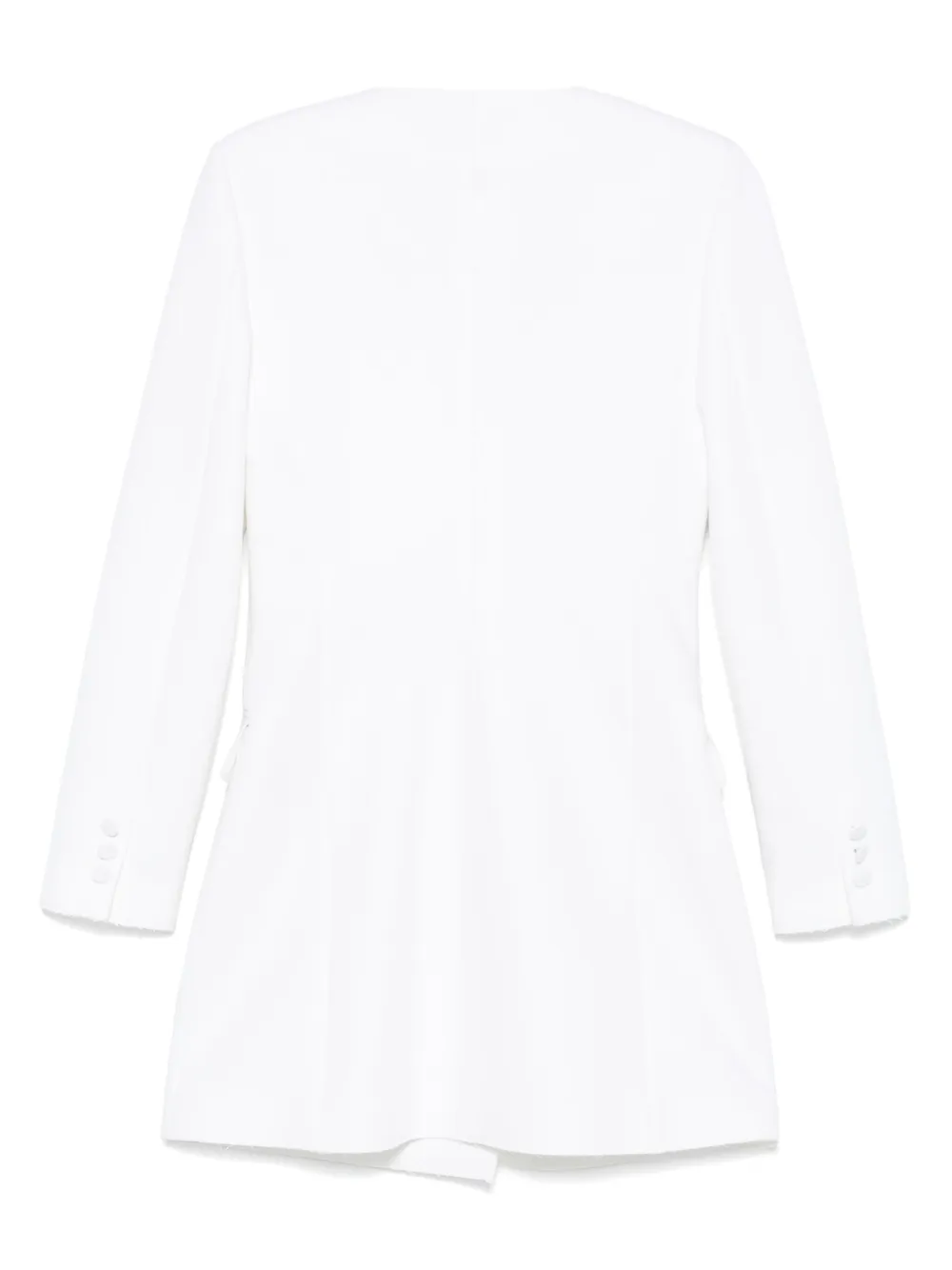 MSGM Smoking mini-jurk met ruches - Wit