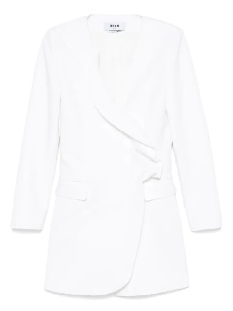 MSGM ruffled tuxedo mini dress