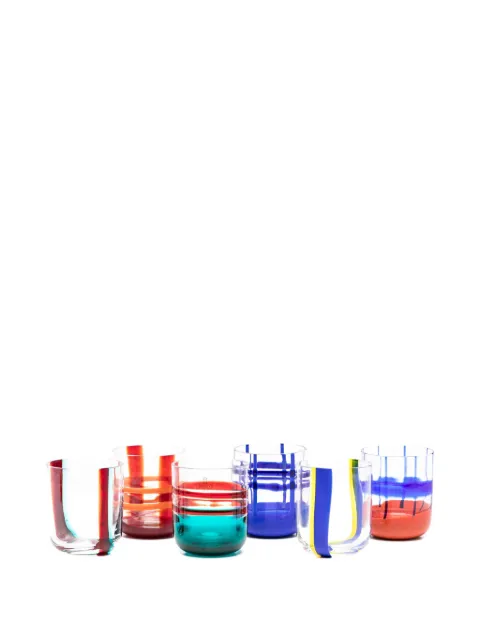 Ichendorf Milano striped glass tumblers (set of six)