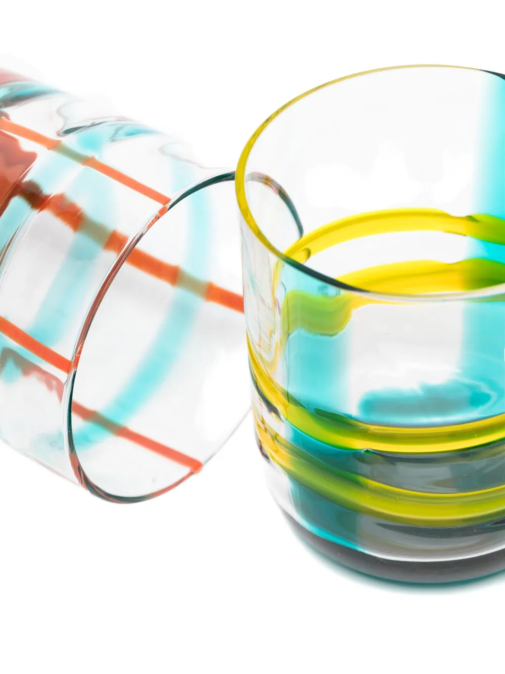 Ichendorf Milano striped glass tumblers (set of six) | Glassware | Image 2